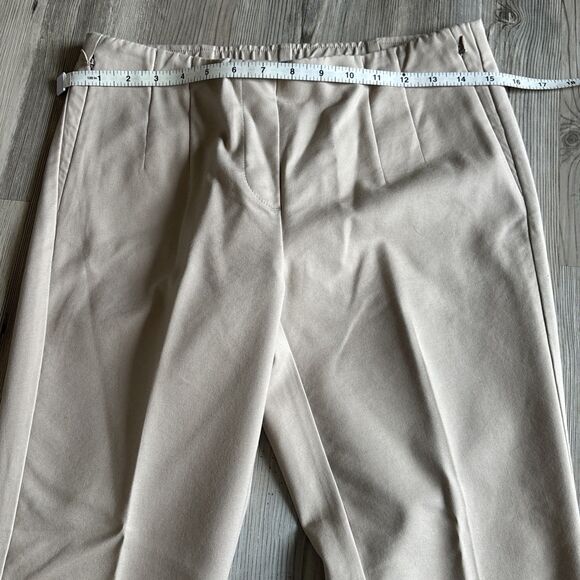 J Jill Cotton Tencel Modal Pull On Elastic Waist Beige Ankle Pants Size 8P - Picture 5 of 8